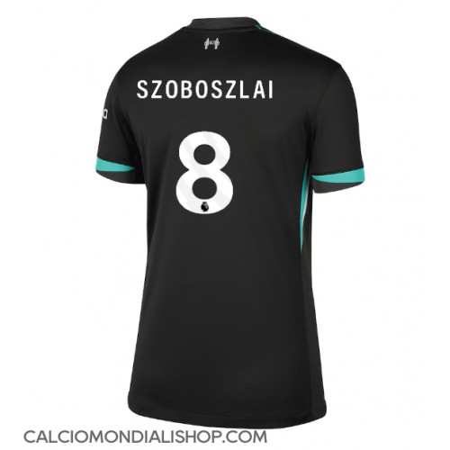 Maglie da calcio Liverpool Dominik Szoboszlai #8 Seconda Maglia Femminile 2024-25 Manica Corta